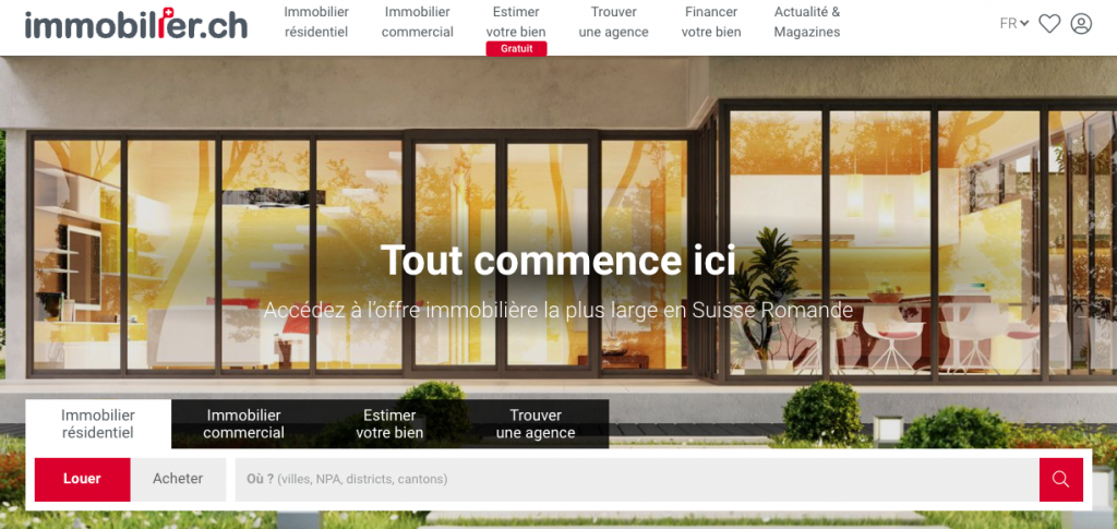 Portail immobilier suisse Homegate.ch